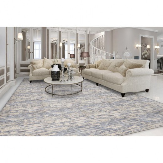 Custom Tranquility Onyx, 68% SD Royaltron Polypropylene / 32% Polysilk Area Rug