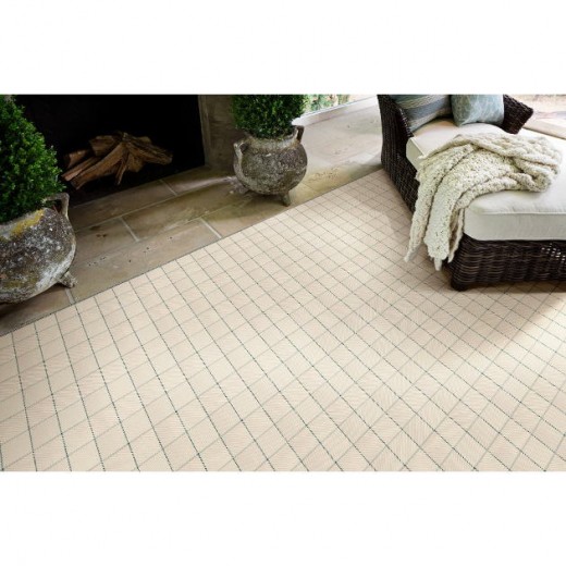 Custom Fairway Denim, 100% UV Stabilized Polysilk Area Rug