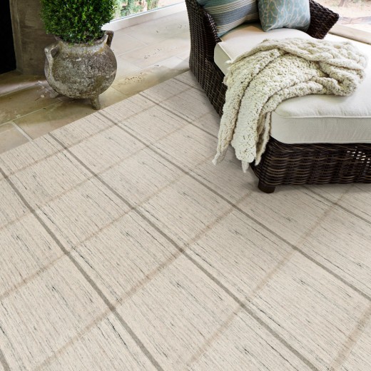 Custom Mariner Stone, 100% SD UV Stabilized Polysilk Area Rug