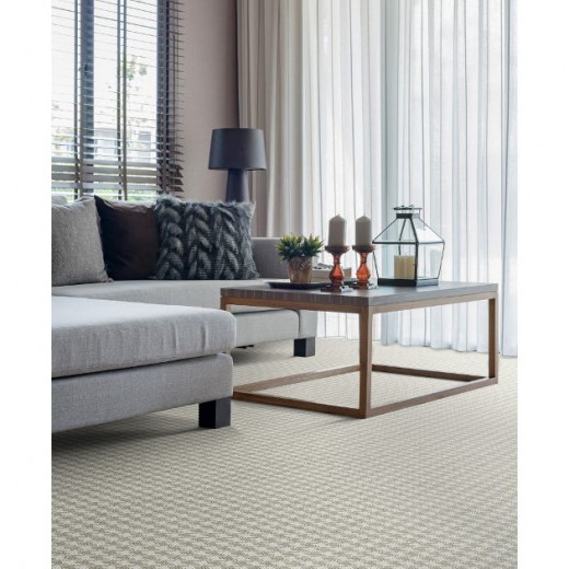 Custom Fossilwood Black, 100% Wool Area Rug