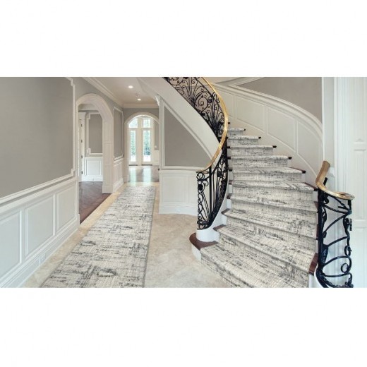 Custom Crystal Ice, 72% UV Stabilized Royaltron polypropylene and 28% Polysilk Area Rug