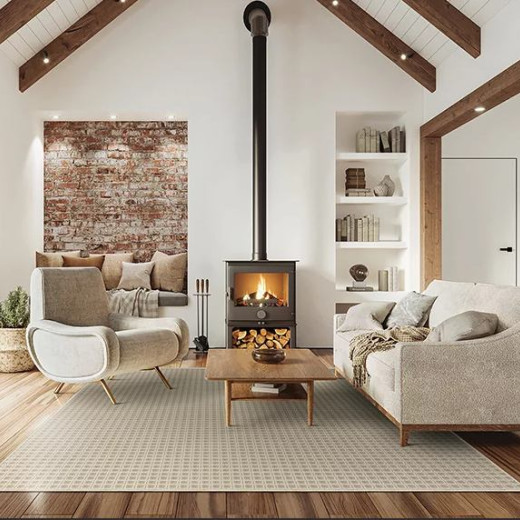 Custom Palisade Taupe, 100% Wool Area Rug