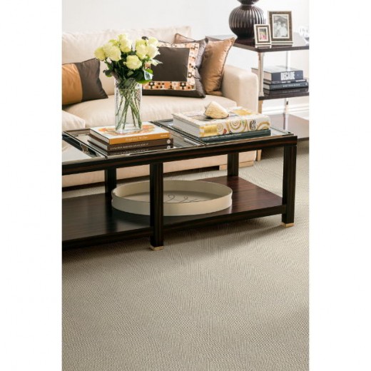 Custom Abundance Pearl, 55% Nylon / 45% Wool Area Rug