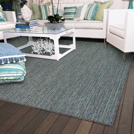 Custom Suncrest Wave, 100% UV Stabilized Royaltron polypropylene Area Rug