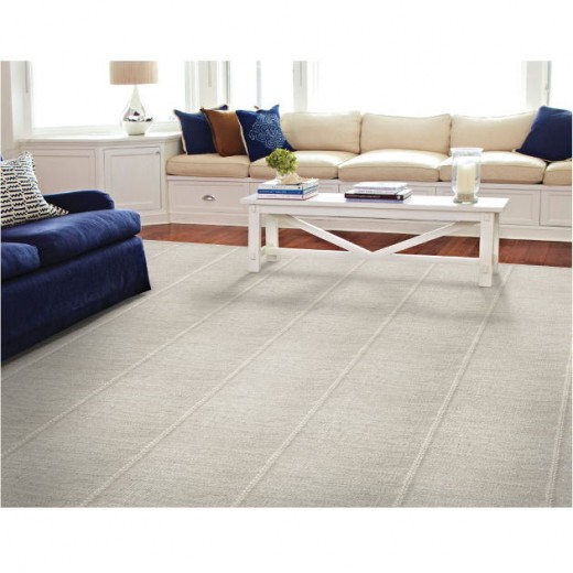 Custom Refined Linen, 100% New Zealand Wool Area Rug