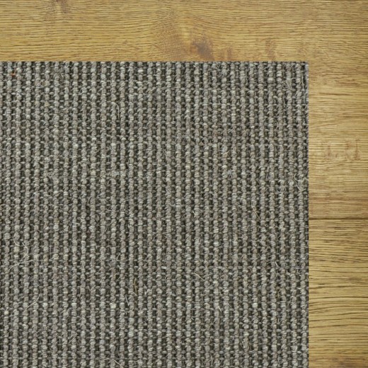 Custom Crossroad Medium Grey, 100% Sisal Area Rug