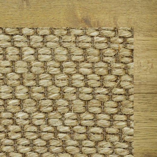 Custom Flourish Pewter, 100% Sisal Area Rug