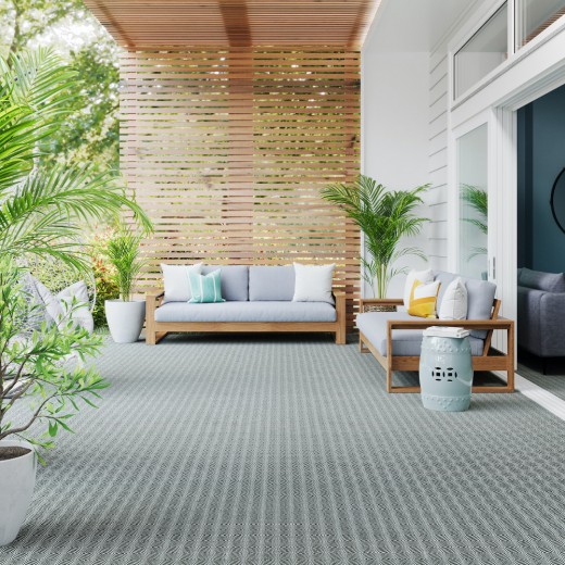 Custom Verve Grey, 100% UV Treated Polyester Area Rug