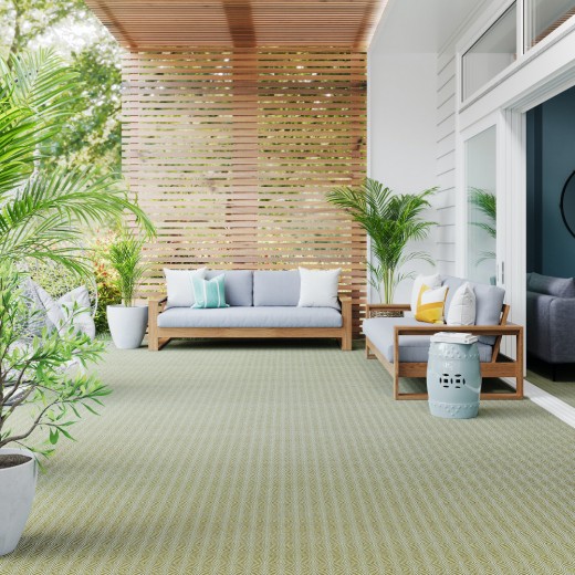 Custom Verve Lime, 100% UV Treated Polyester Area Rug