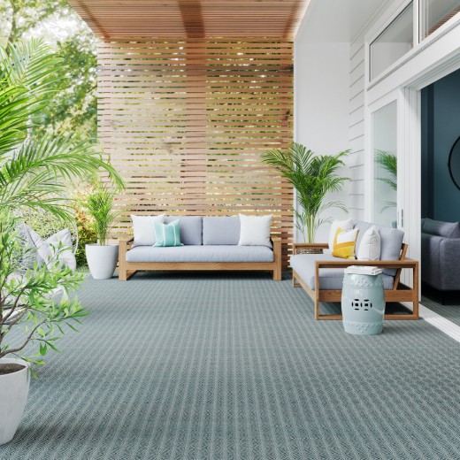 Custom Verve Navy, 100% UV Treated Polyester Area Rug