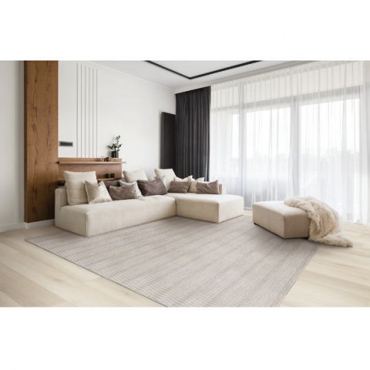 Custom Breeze Khaki, 100% Wool Area Rug