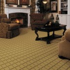 San Marco Square Golden Venetian Carpet, 100% New Zealand Wool